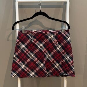 Women’s Altar’D State Plaid Mini Skirt in Red and Black